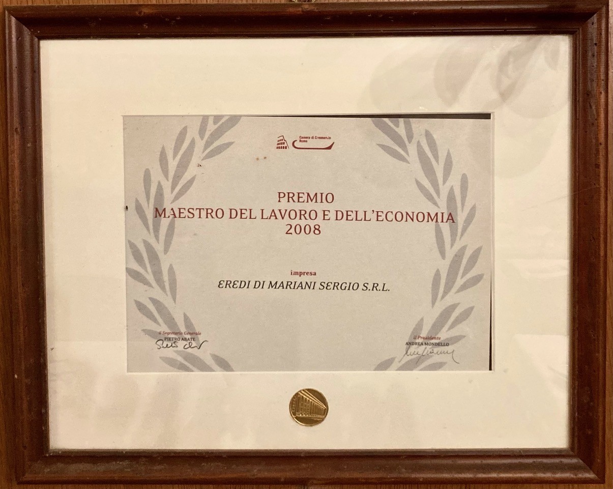2008 Premio Maestro del lavoro e dell'economia